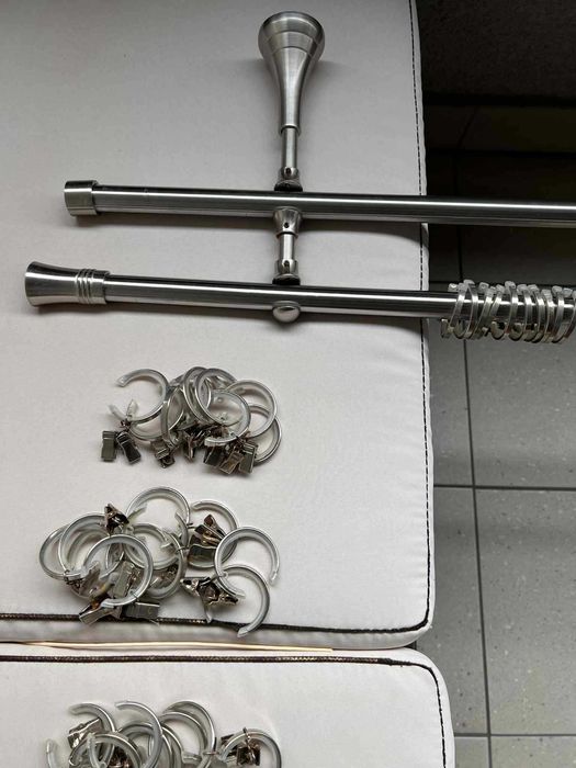 Piękny karnisz srebrny matowy 200 cm