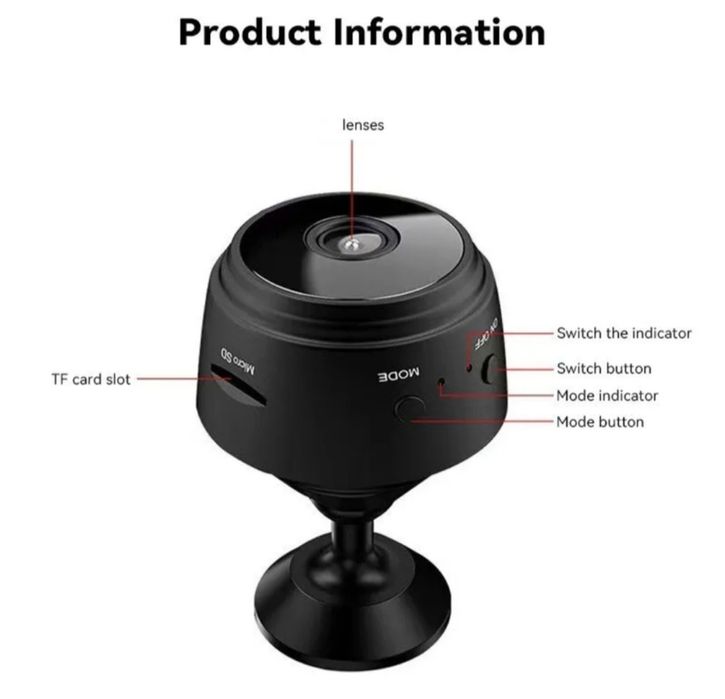 Відеореєстратор. Міні відео камера A9 IP WiFi FullHD 1080,нічна зйомка