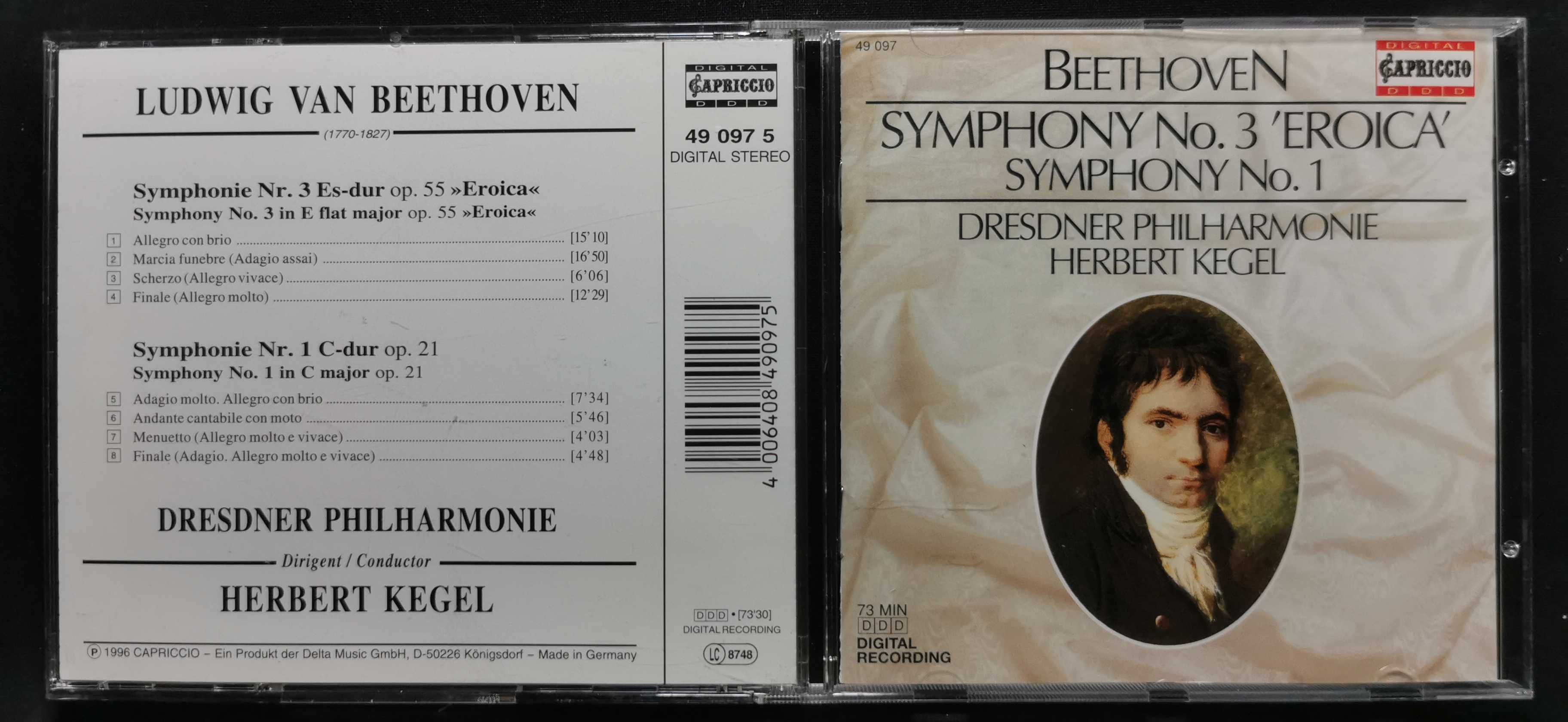 CD Beethoven Symphony No.3 Eroica Symphony No.1 Dresdner Philharmonie