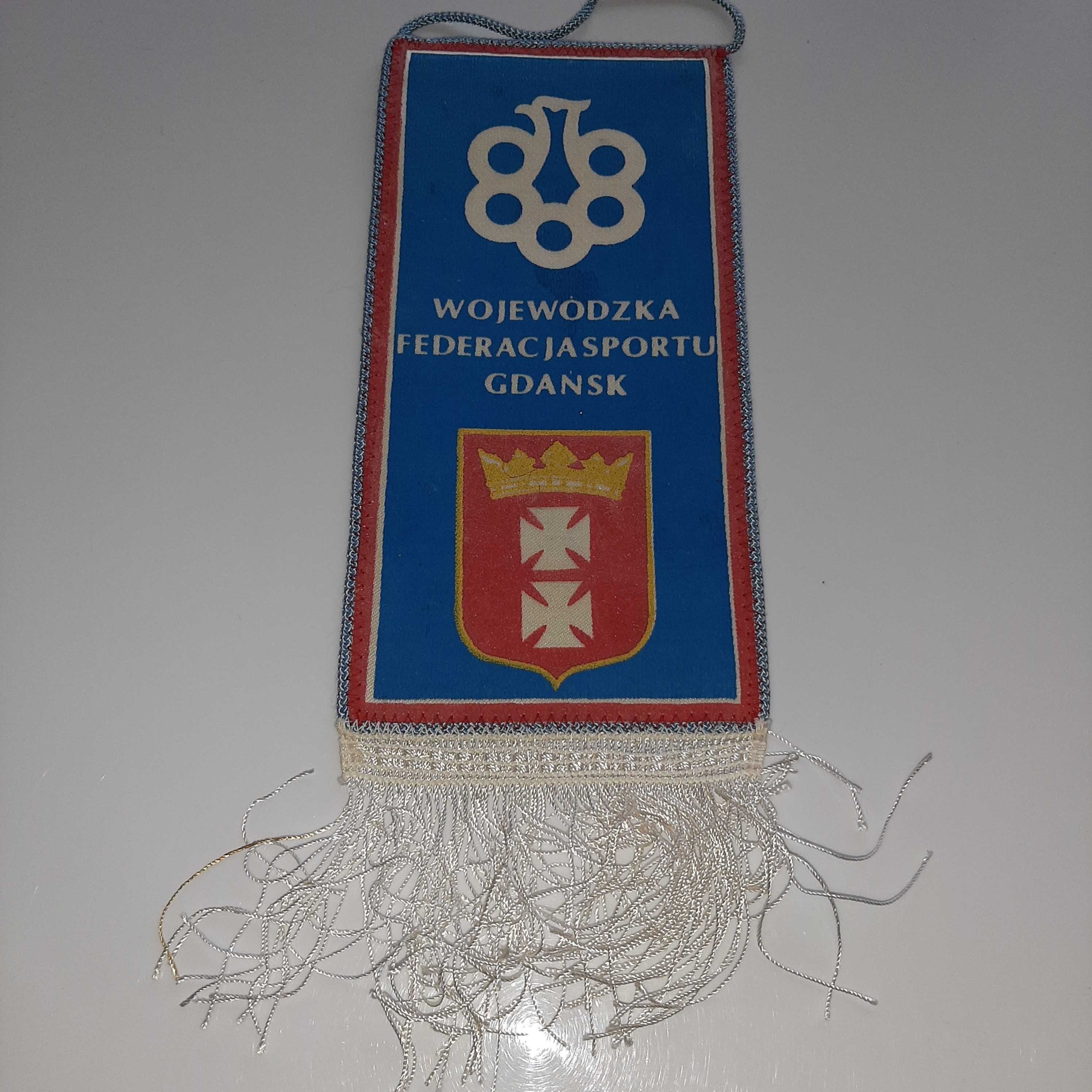 Proporczyk Okręgowy Związek Piłki Nożnej Gdańsk Herb