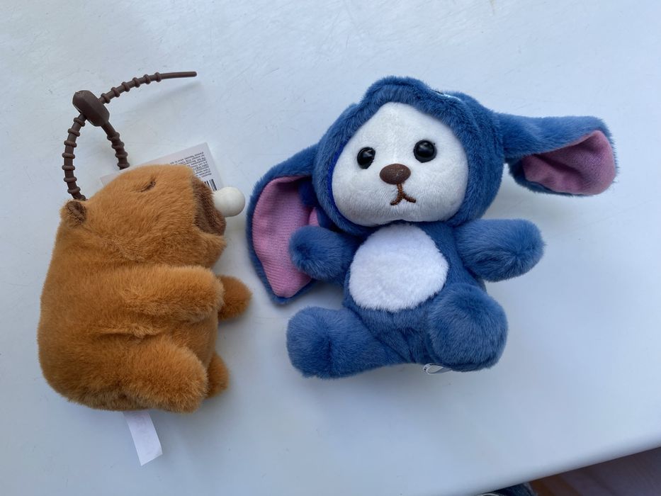 Копибара 10см и Стич 13см мягкие игрушки