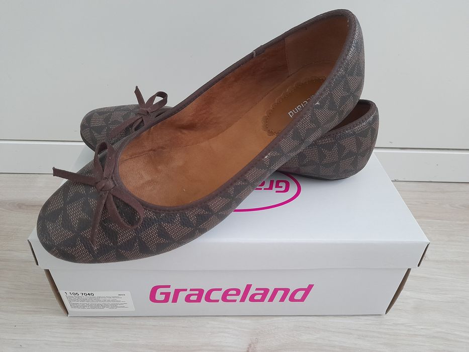 Baleriny damskie 40 Deichmann Graceland j.nowe