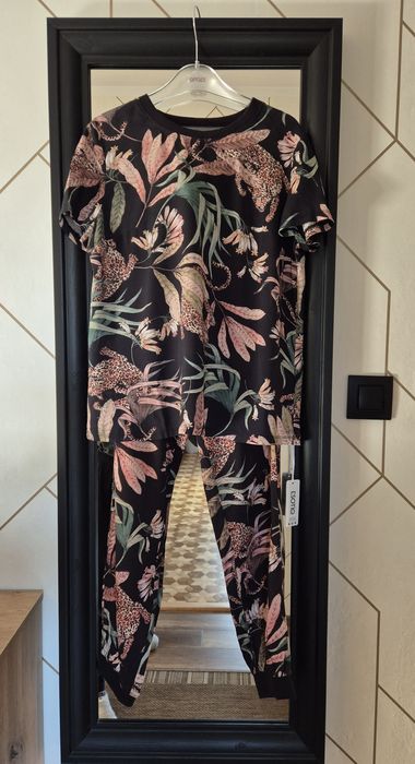 Piżama wiskozowa we wzory Esotiq rozm. S nowa z metkami