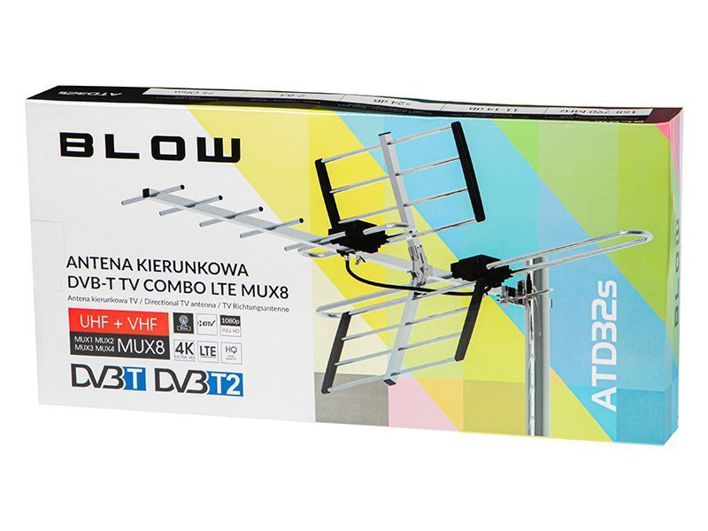 Antena kierunkowa TV naziemnej DVB-T VHF/UHF pasywna zewnętrzna ATD32S