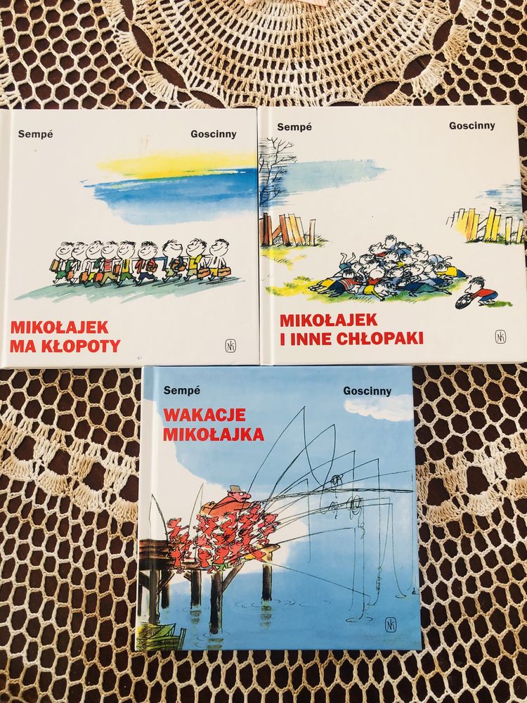 Mikolajek 3 książki - Wakacje Mikołajka, Mikołajek i inne