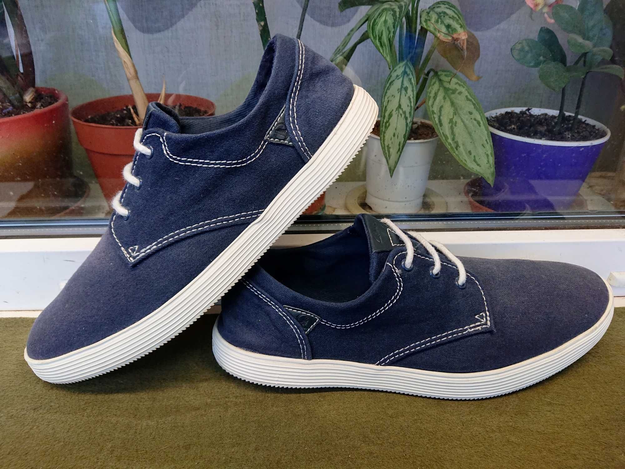 Очень легкие и удобные летние мокасины " CLARKS ® " 44 р.