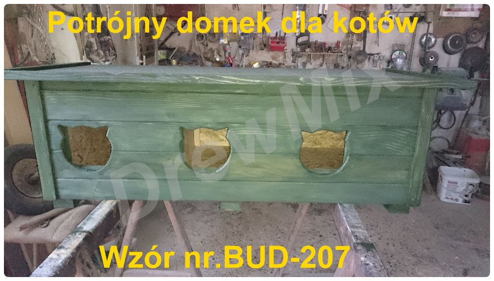 OCIEPLENIE 3 CM Domek Buda Potrójna Dla Kota BUD-207