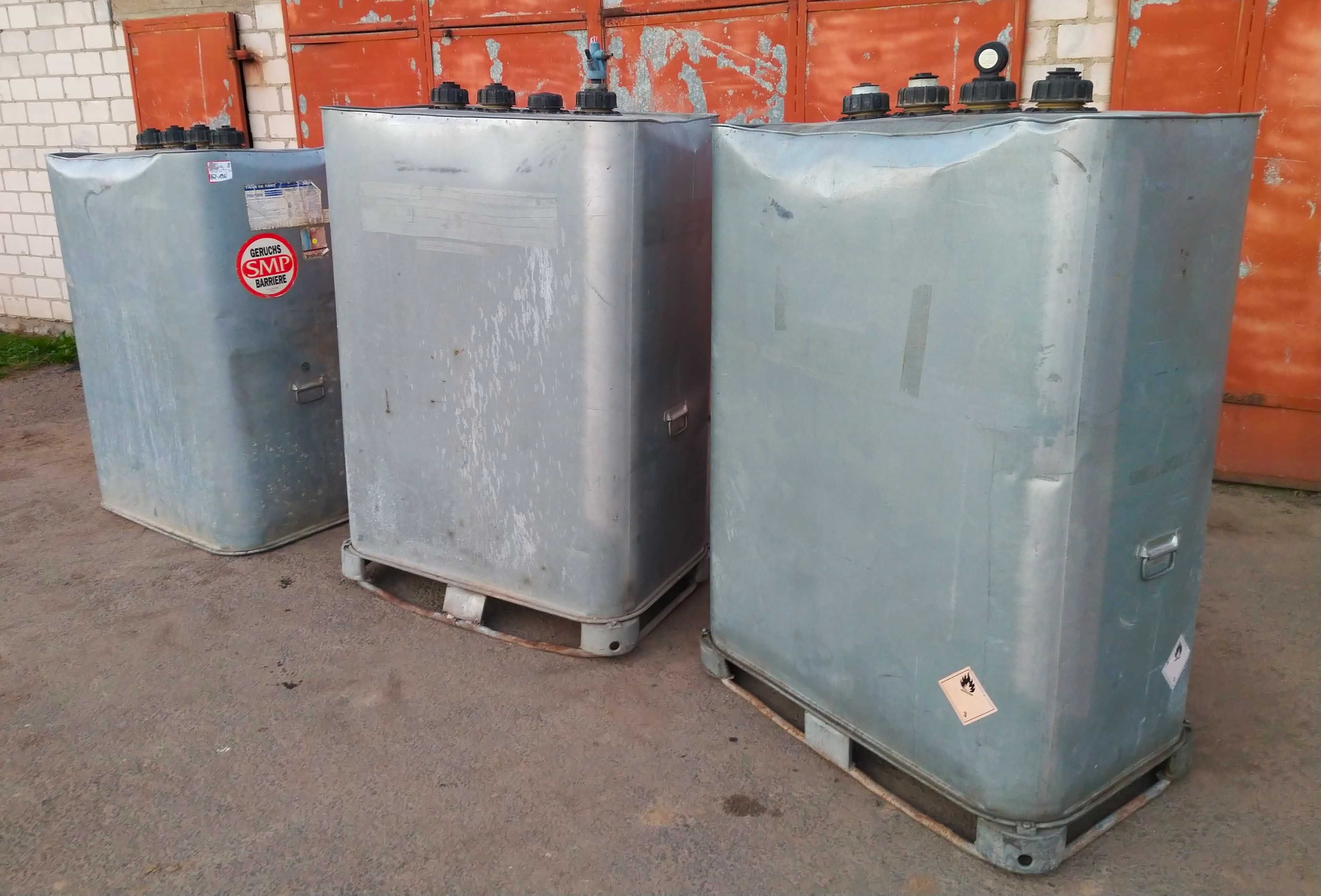 Zbiornik na paliwo ON olej SCHUTZ 1000l dwupłaszczowy 120x80 paleta