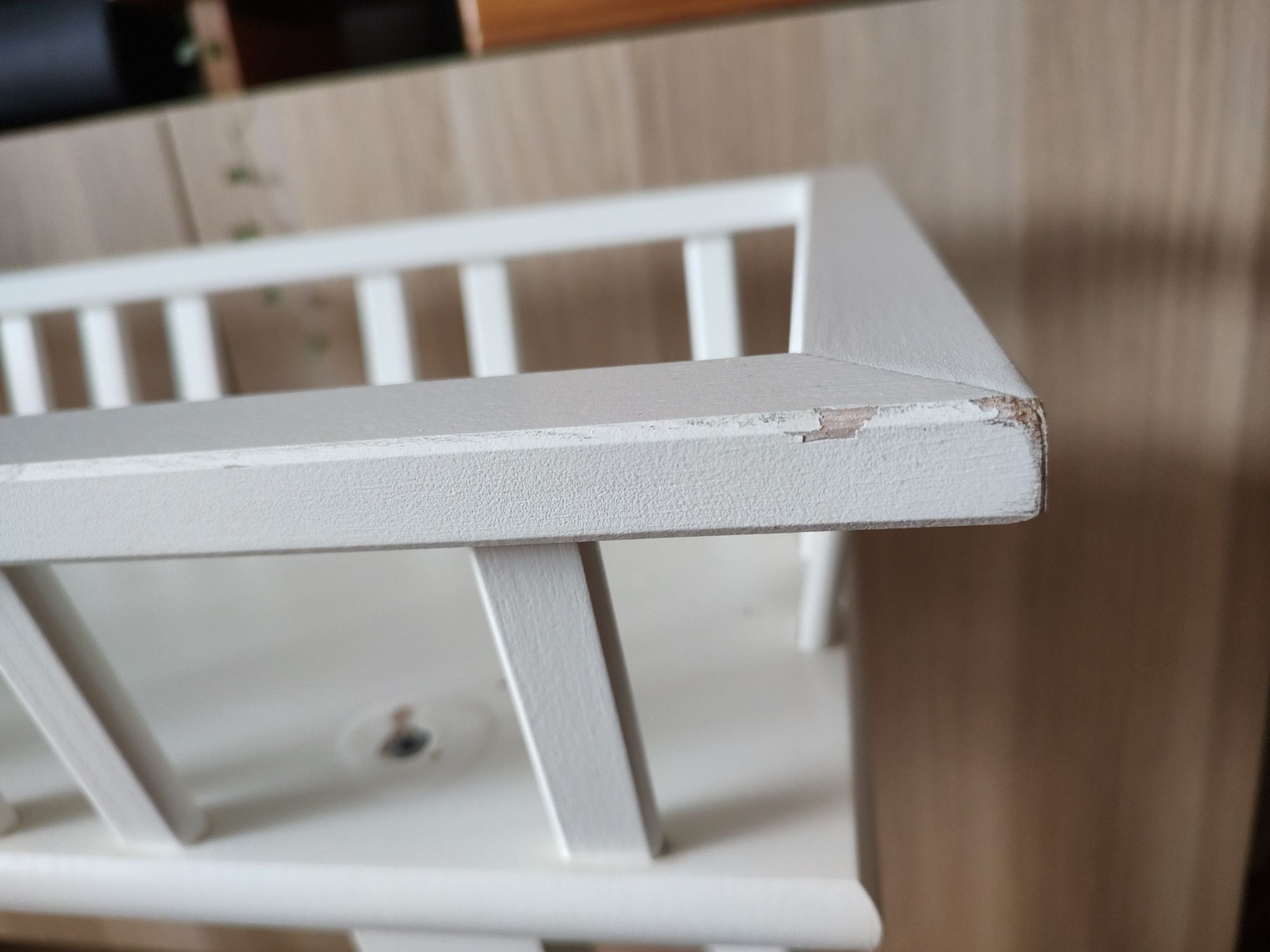 Kwietnik drewniany biały Ikea lantliv