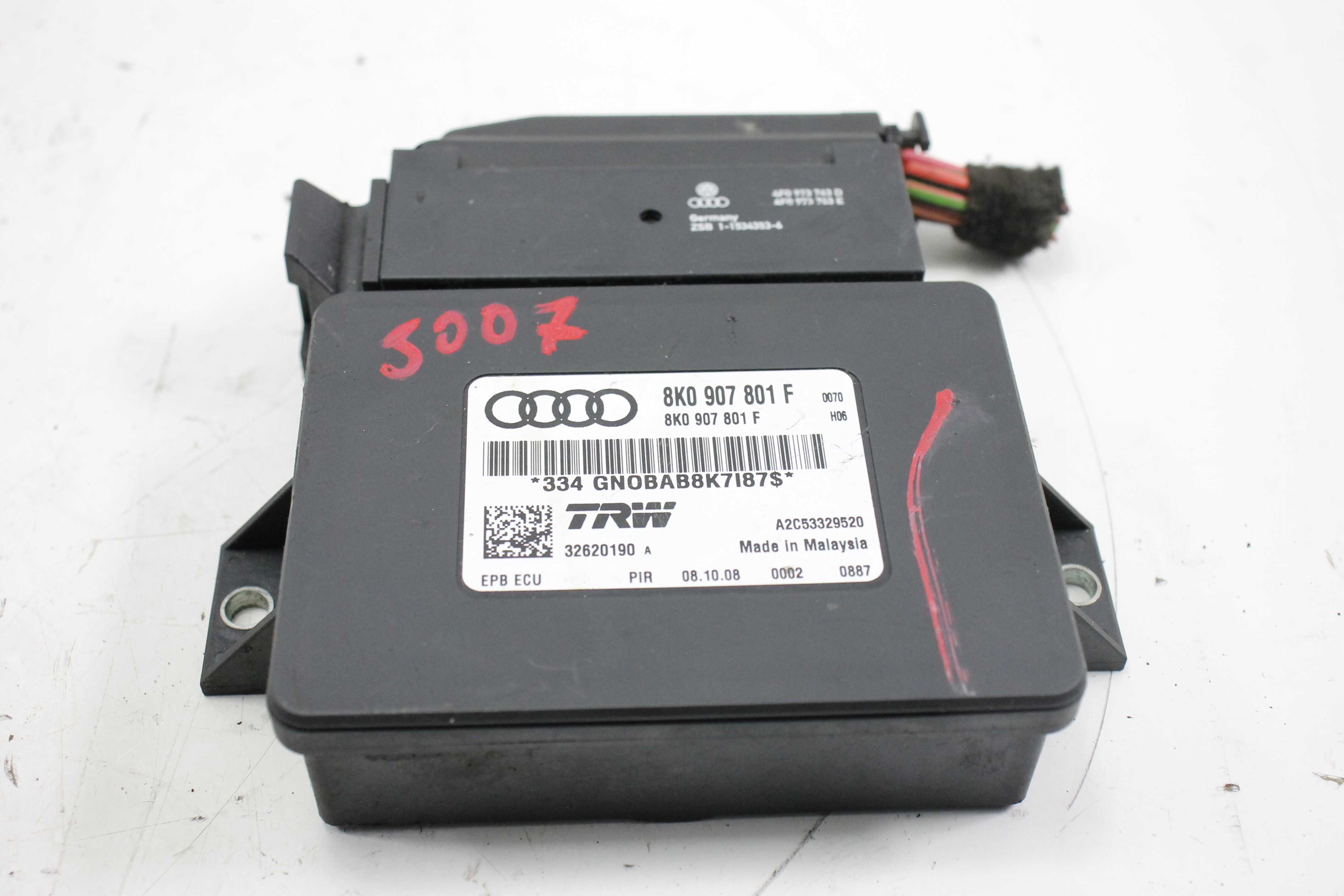 moduł hamulca ręcznego Audi A4 B8 A5 sterownik komputer ecu wtyczka