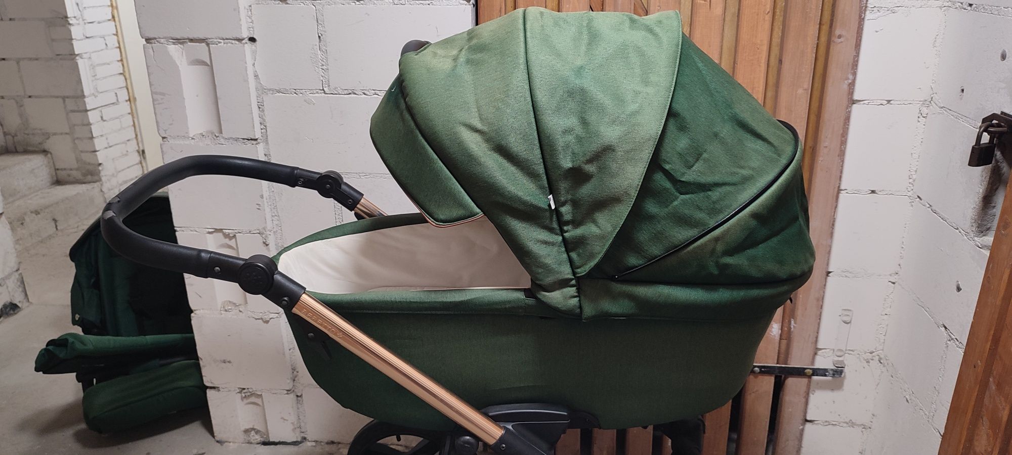 Wózek Bebetto 2w1 + śpiworek cottonmoose