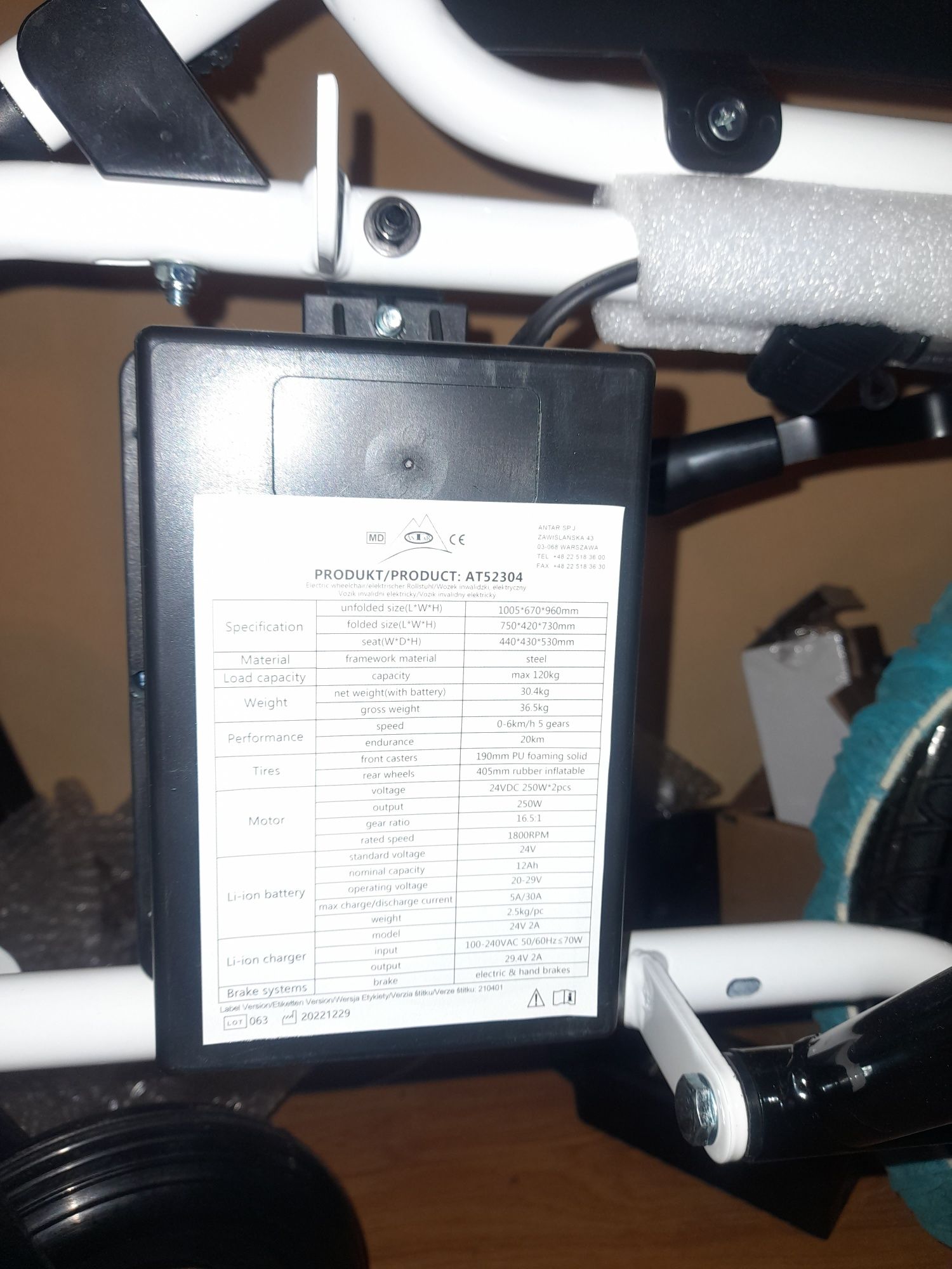 Wózek elektryczny inwalidzki do 130kg