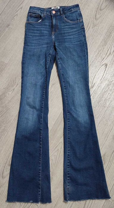 Джинси жіночі tally weijl bootcut сині xs-s