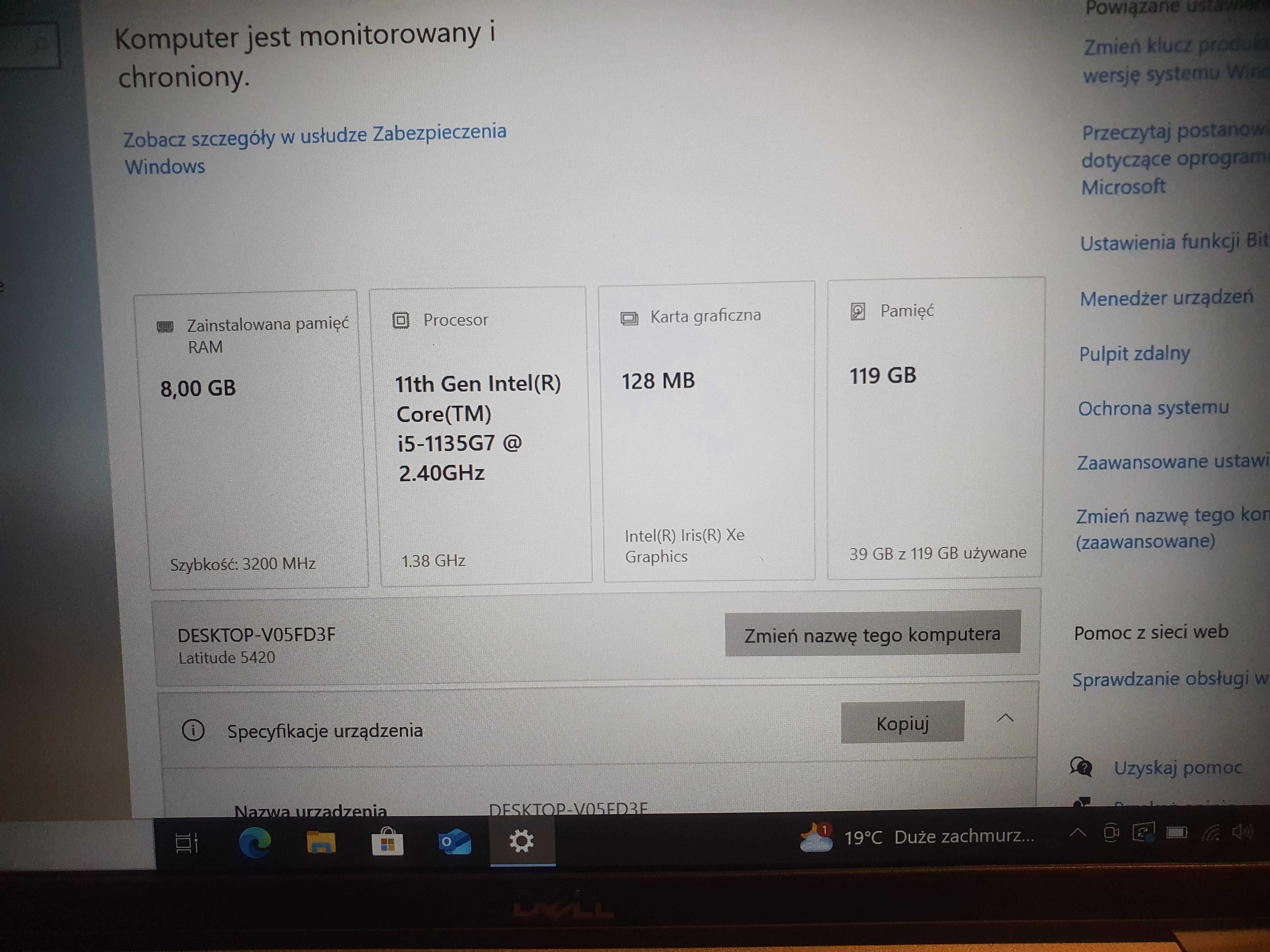 Dell Latitude 5420  i5-1135G7 jedenastej generacji