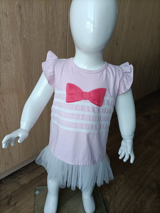 Bluzka , tunika różowa, rozmiar 86, na 1,5- 2 lat