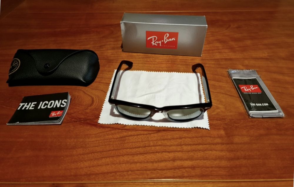 Óculos Ray Ban Wayfarer - Originais pretos