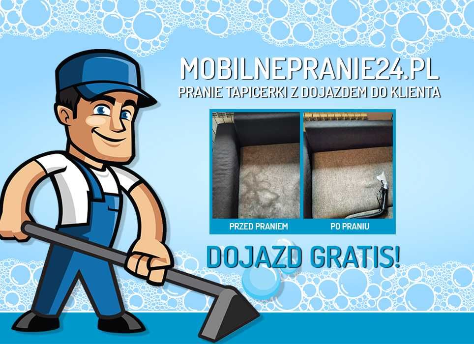 Pranie tapicerki meblowej, samochodowej, dywanów DOJAZD GRATIS!!!