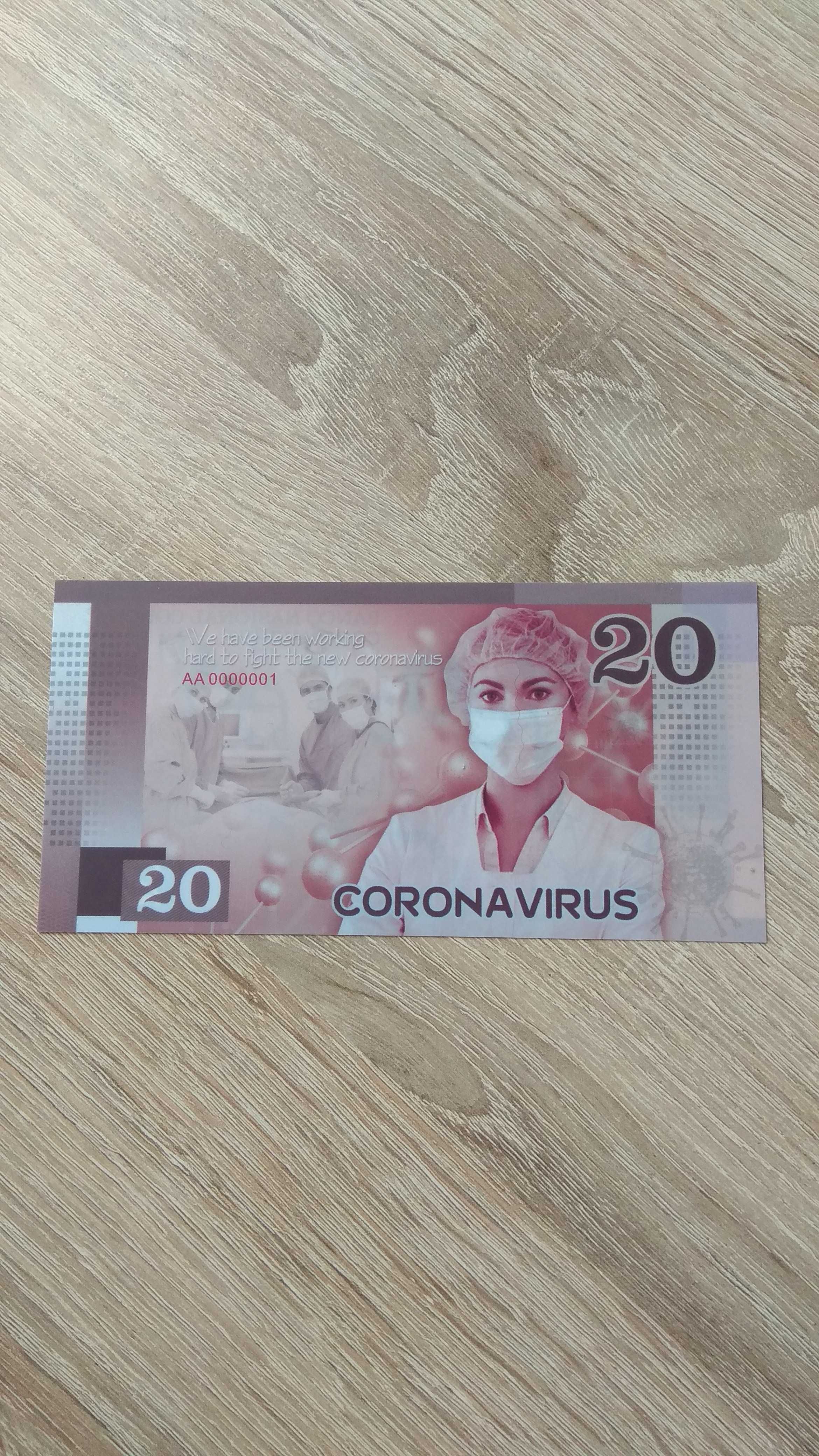 banknoty fantazyjne Coronavirusy UNC