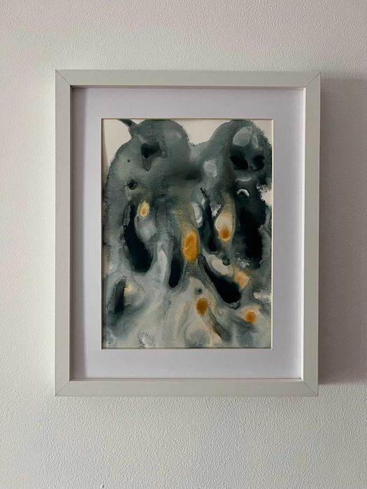 Pintura abstrata em acrílico