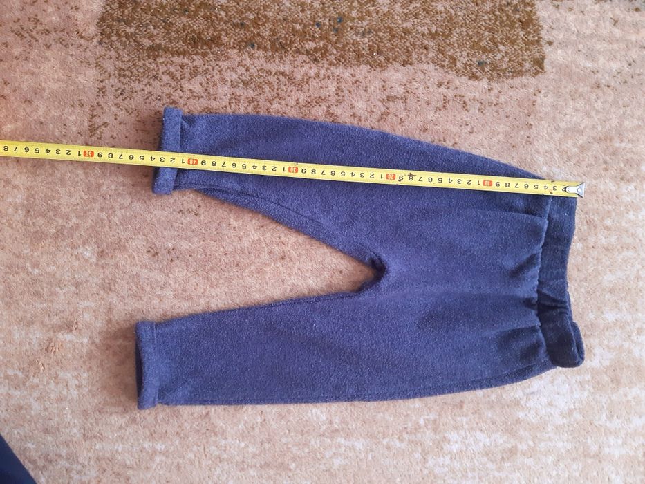 Spodnie dla chłopca 80 86 szare joggery dresowe