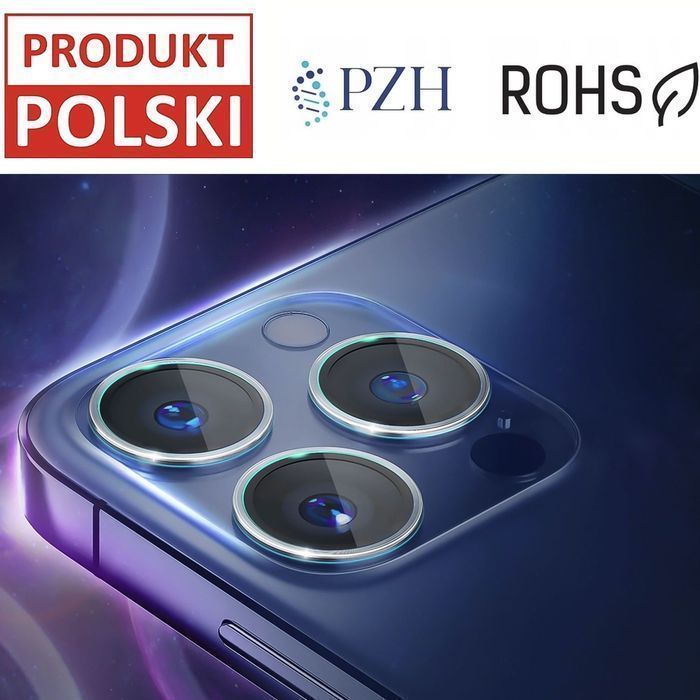 Szkło hartowane 9H do iPhone 15 Pro Max na obiektyw telefonu 3mk Lens