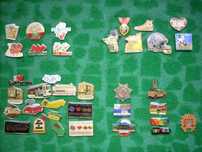 Colecção 35 pins americanos originais