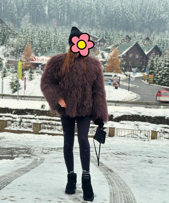 Шуба из натуралтной ламы