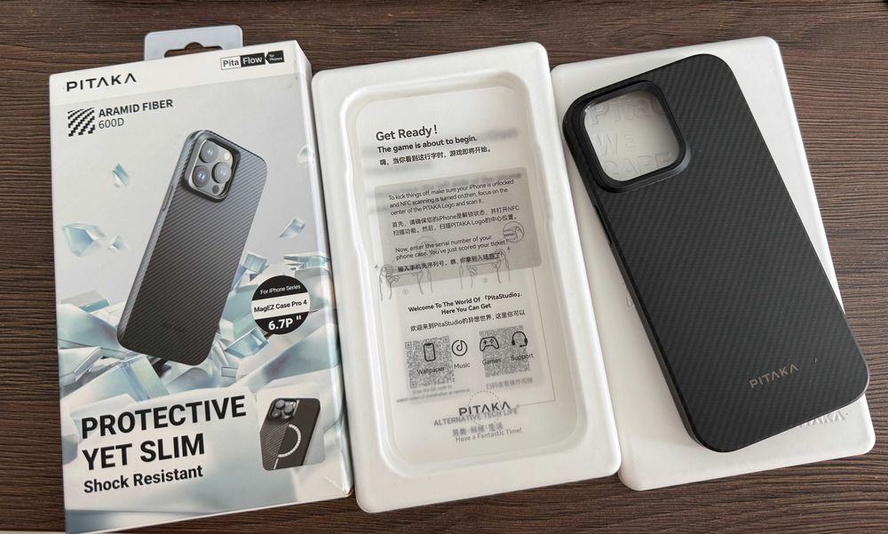 Чохол PITAKA MagEZ Case Pro 4 for iPhone 15 Pro Max (Black/Grey TWILL)