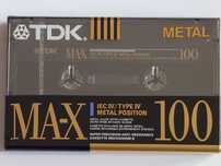 TDK MA-X 100 model na rok 1990 rynek Amerykański
