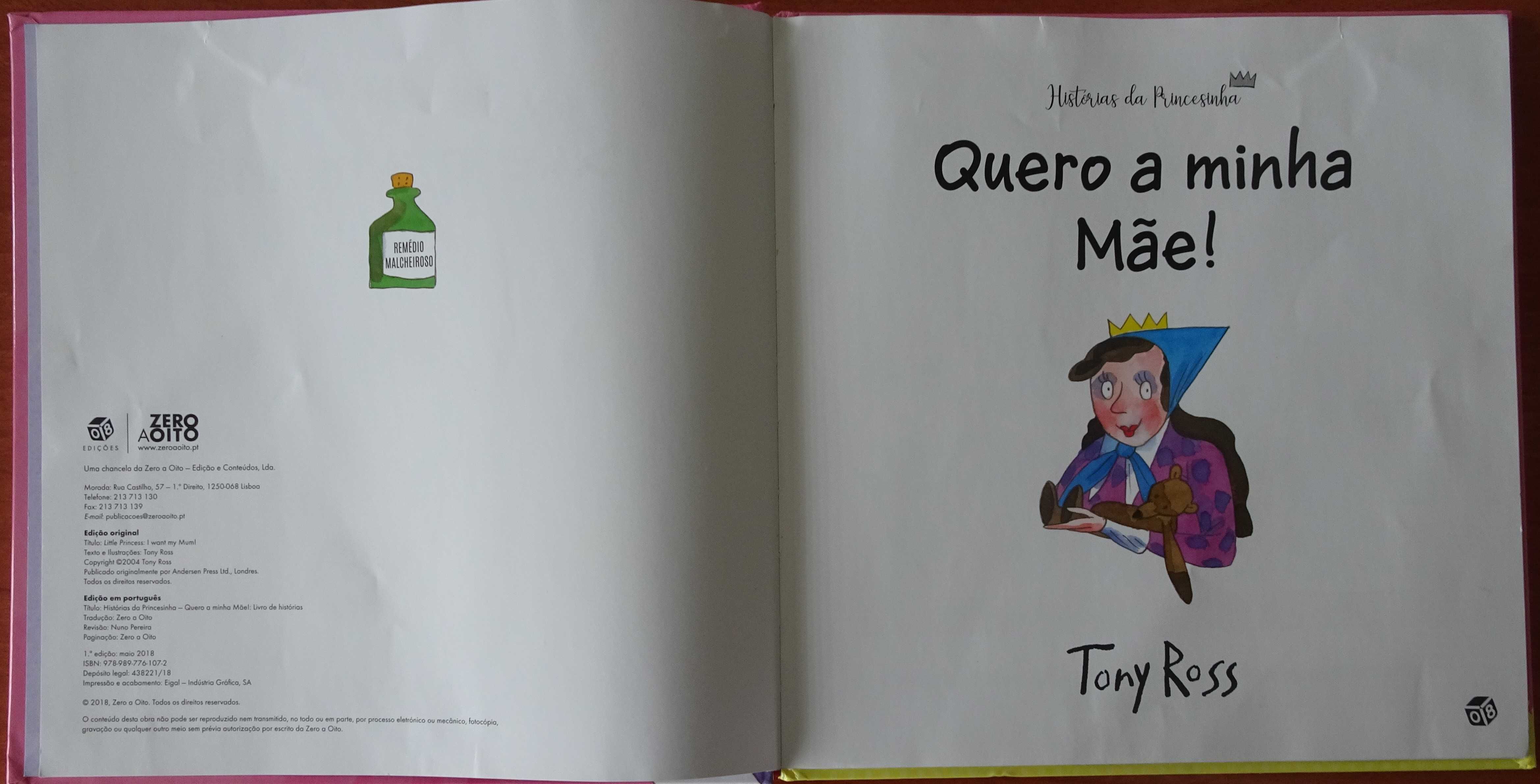 Quero A Minha Mãe (Histórias da Princesinha) de Tony Ross