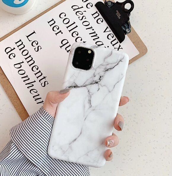 Żelowe Etui Marble Do Xiaomi Redmi 10X 4G / Xiaomi Redmi Note 9 Biały