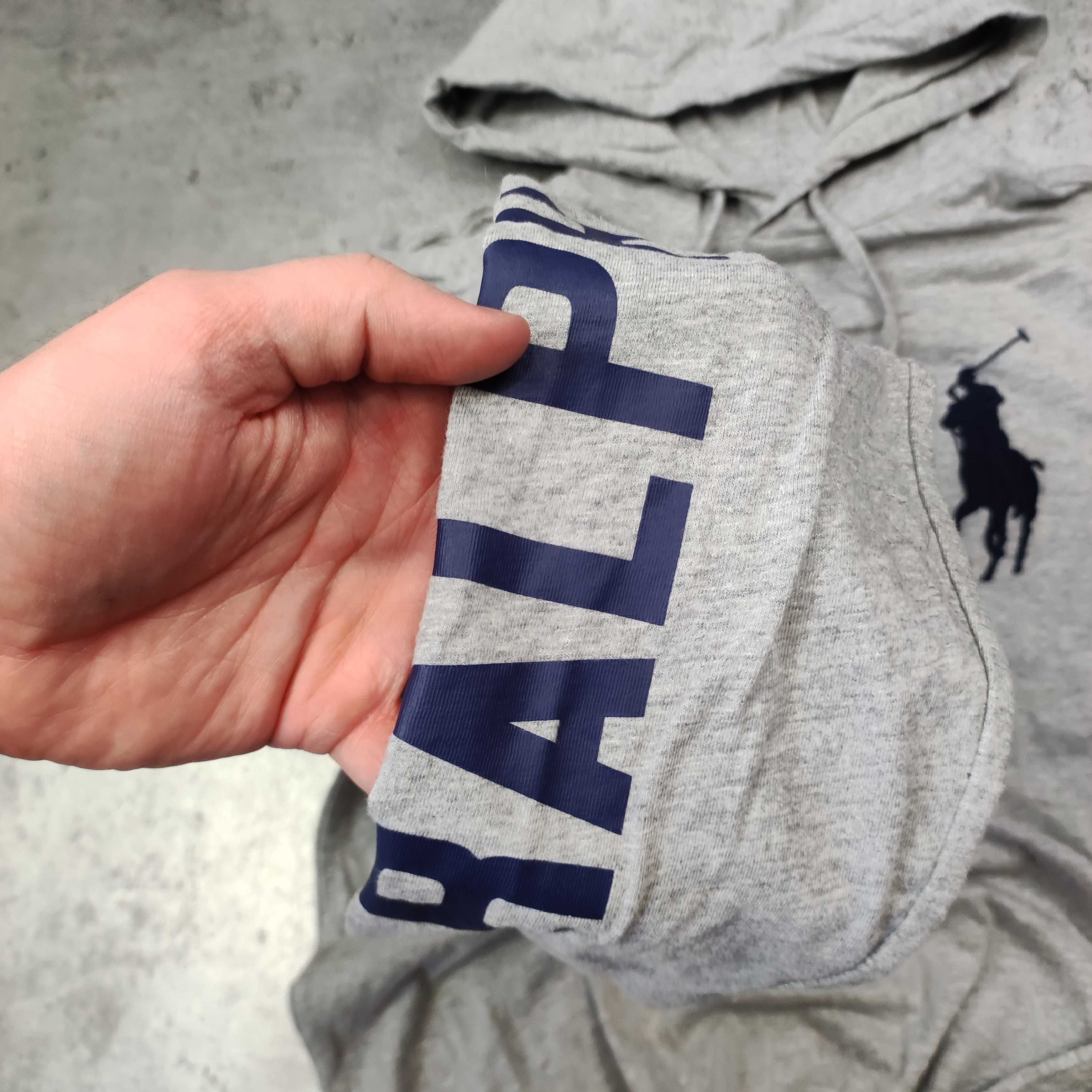 MĘSKA Lekka Bluza z Kapturem Hoodie Jak Koszulka Polo Ralph Lauren RL