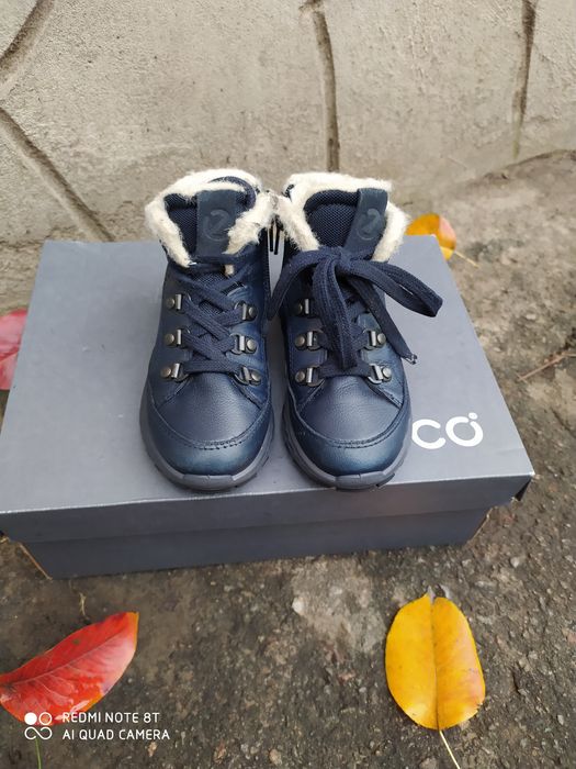 Ecco 27 ботинки на хлопчика зимові черевики чоботи сапоги взуття ессо