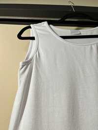 Koszulka bez rękawów biała podkoszulka Bialcon 42 XL