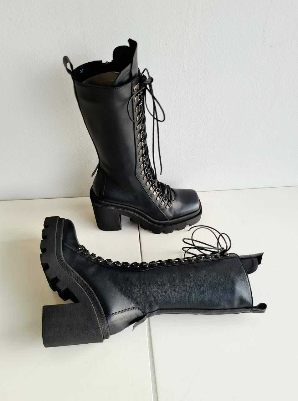 Buty skórzane Spazio moda