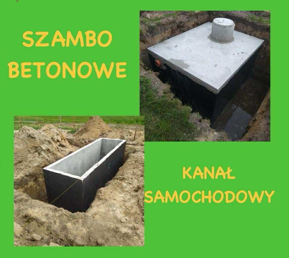 Kanał Samochodowy Warsztatowy Szambo Betonowe