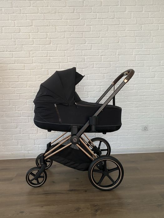 Коляска Cybex 2 в 1 Priam Lux Spring Blossom Light (шасі Rose Gold)