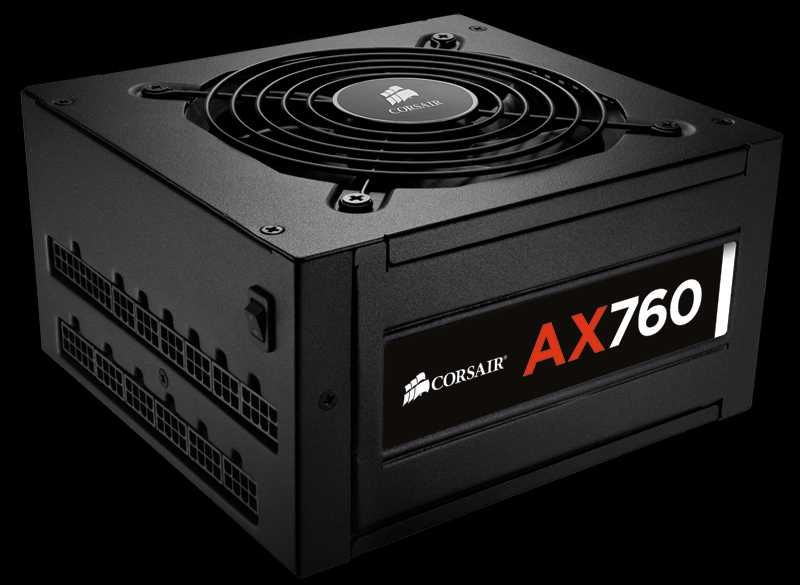 PSU Corsair AX760 80+ Platinum - 760W - Fonte alimentação