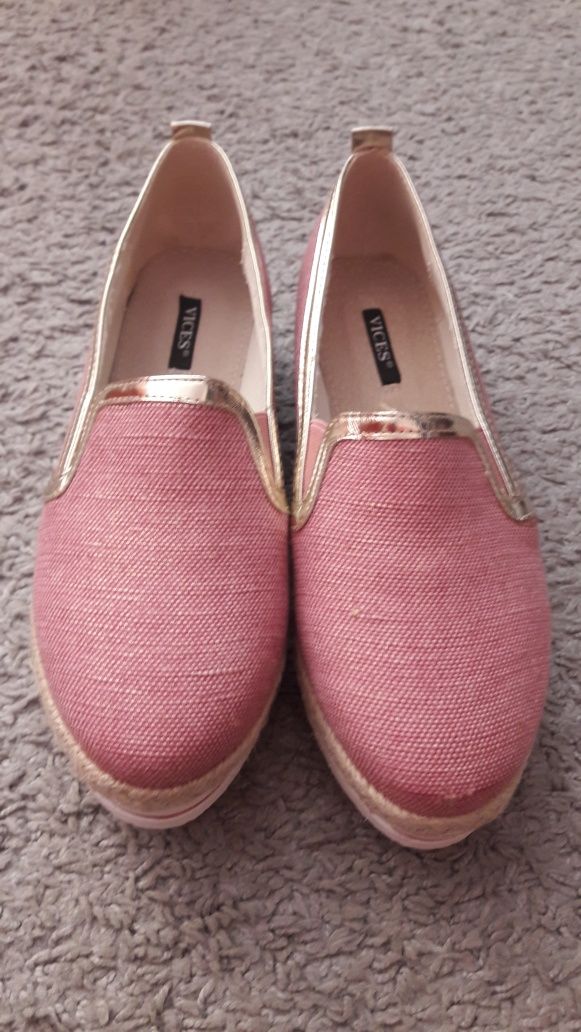 Nowe Espadryle na platformie r.38 dł wkl. 24 cm