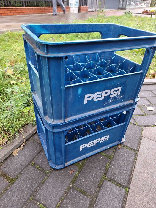 Skrzynka, krata, transporter na butelki PEPSI (stare logo)