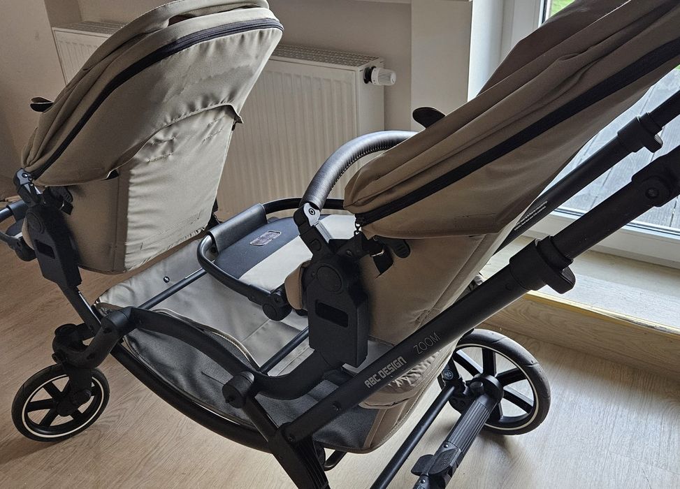 Wózek spacerówka ABC DESIGN ZOOM 2 Podwójny -  Bliźniaczy OKAZJA!