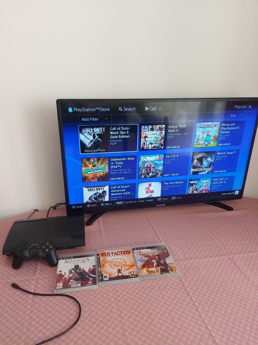 Пс 3 super slim не прошита 320гб