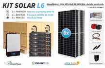 kit solar de lítio L6 18 kwh dia Pylontech 14,4kwh 90%DOD