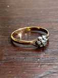 Anel Ouro Português 19,2 quilates com Diamantes Séc XIX