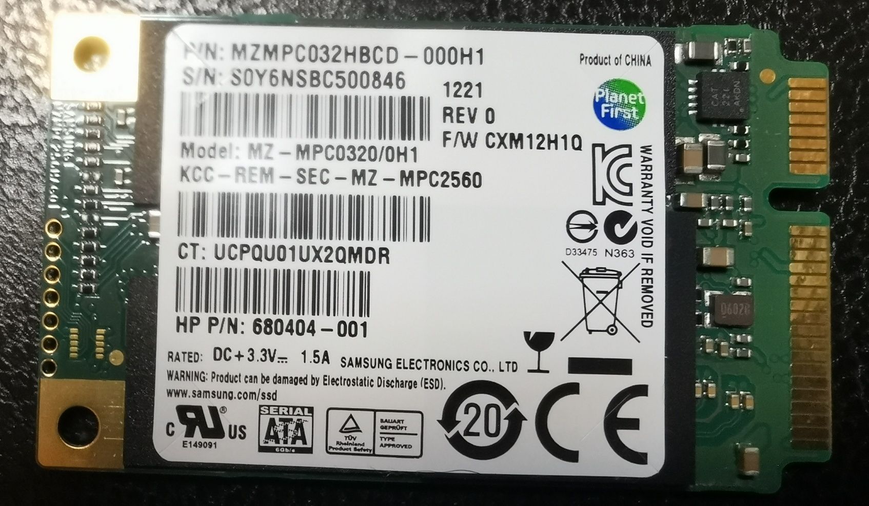 Продам SSD Samsung (32 ГБ, SATA-III)