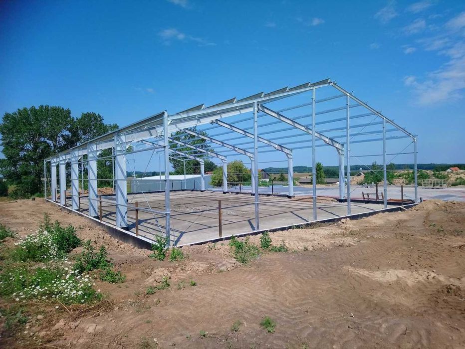 konstrukcja stalowa hali 20x35x5 hala wiata bindry ramy