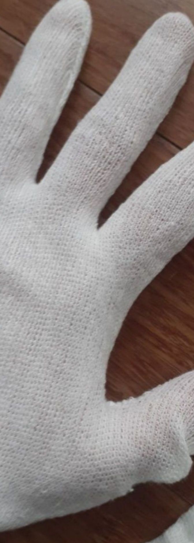 Rękawice do niskich zagrożeń, bawełniane, nowe, 10par