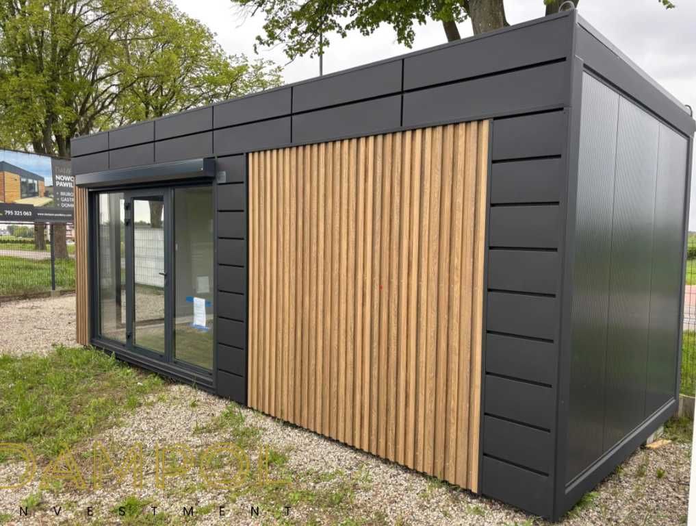 Nowoczesny pawilon/kontener 6x3 m/usługowy/biurowy/handlowy/ogrodowy