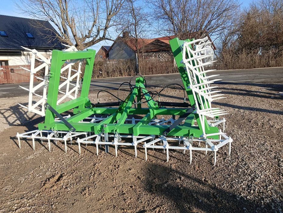 BRONY HYDRAULICZNIE składane ciężkie polowe -5pól -2 siłowniki-20 ząb