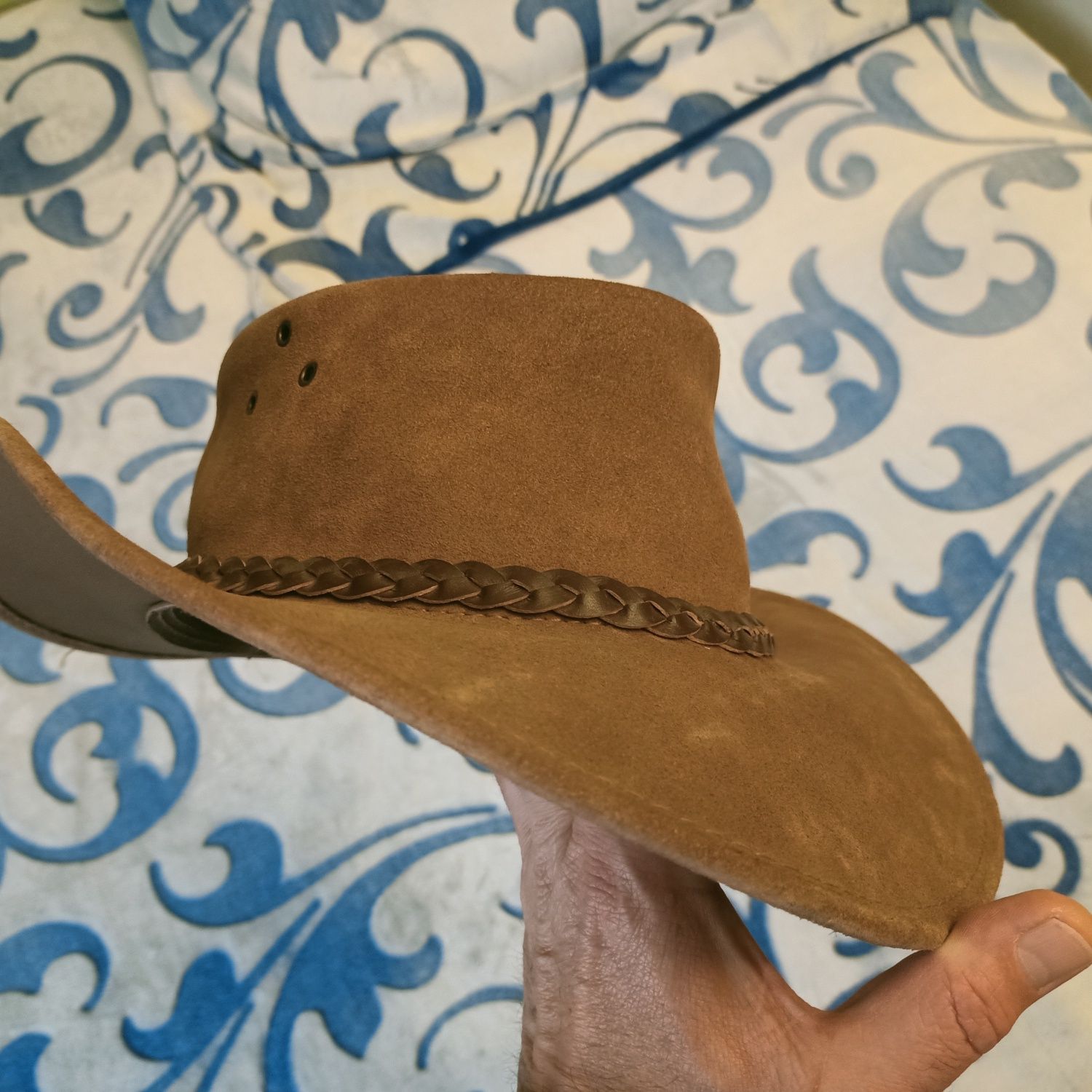 Kapelusz JACARU , styl Wallaroo Suede . Australia. Rozmiar 58